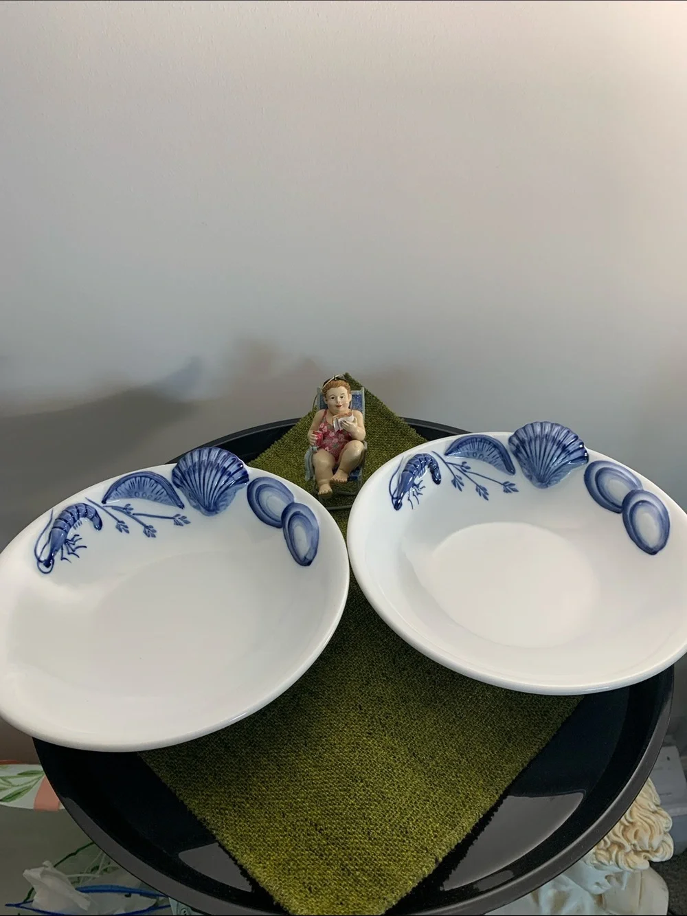 Seafood Ocean Blue by Artland Large Coupe Bowl - Set of 2